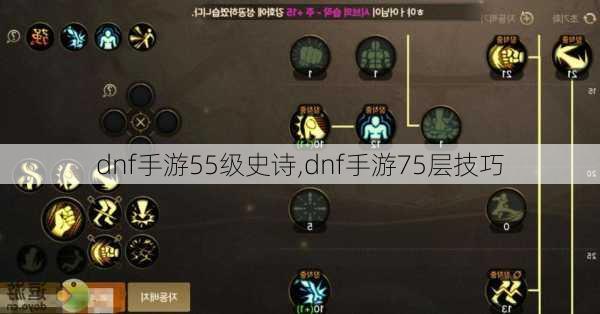 dnf手游55级史诗,dnf手游75层技巧