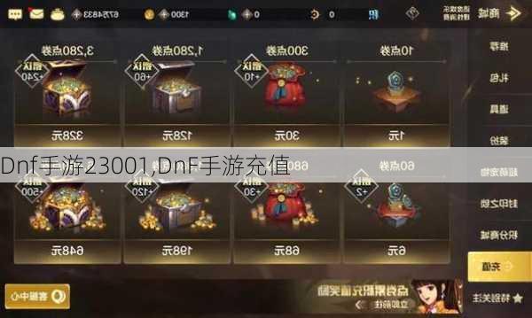 Dnf手游23001,DnF手游充值