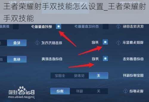 王者荣耀射手双技能怎么设置_王者荣耀射手双技能