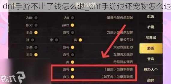 dnf手游不出了钱怎么退_dnf手游退还宠物怎么退