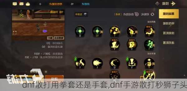 dnf散打用拳套还是手套,dnf手游散打秒狮子头