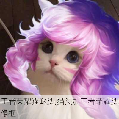 王者荣耀猫咪头,猫头加王者荣耀头像框