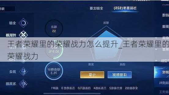 王者荣耀里的荣耀战力怎么提升_王者荣耀里的荣耀战力