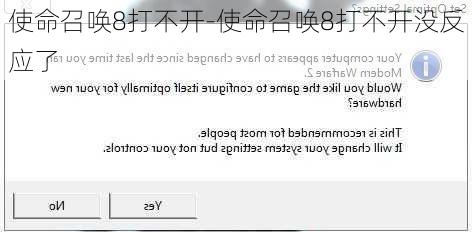 使命召唤8打不开-使命召唤8打不开没反应了