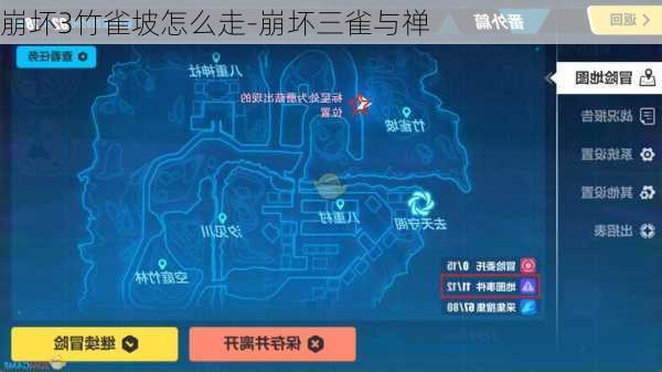 崩坏3竹雀坡怎么走-崩坏三雀与禅
