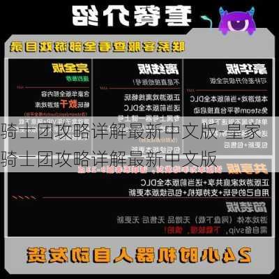 骑士团攻略详解最新中文版-皇家骑士团攻略详解最新中文版