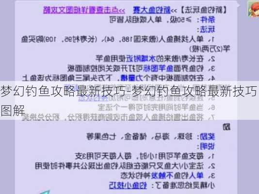 梦幻钓鱼攻略最新技巧-梦幻钓鱼攻略最新技巧图解