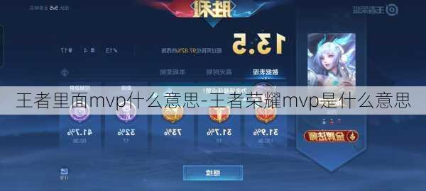 王者里面mvp什么意思-王者荣耀mvp是什么意思