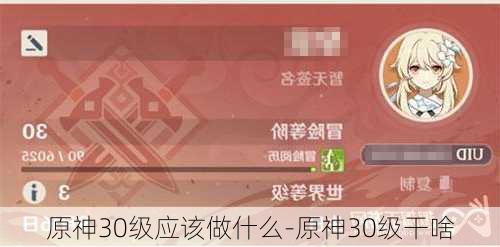 原神30级应该做什么-原神30级干啥