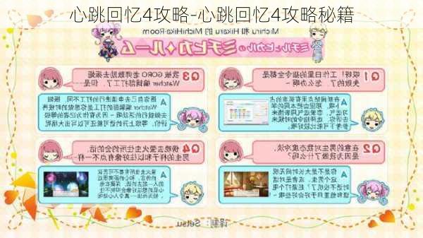 心跳回忆4攻略-心跳回忆4攻略秘籍